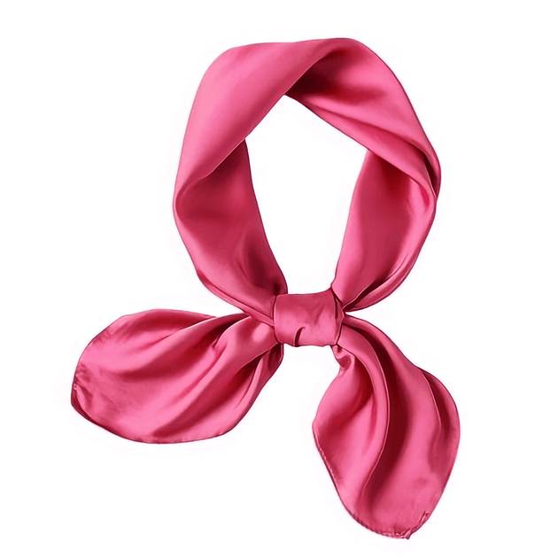 Nuisette courte en soie rose orchidée