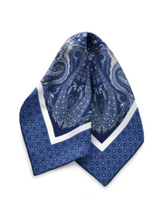 Foulard bandana bleu femme