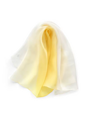 Foulard jaune et blanc