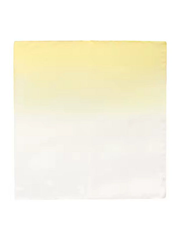 Foulard jaune et blanc