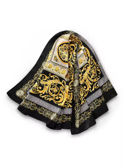 Foulard noir et doré