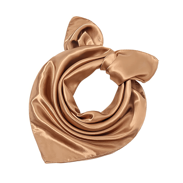 foulard-carré-marron