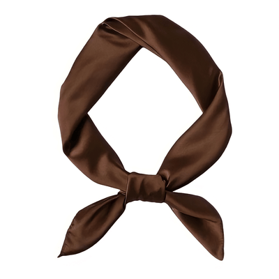 foulard-en-soie-marron